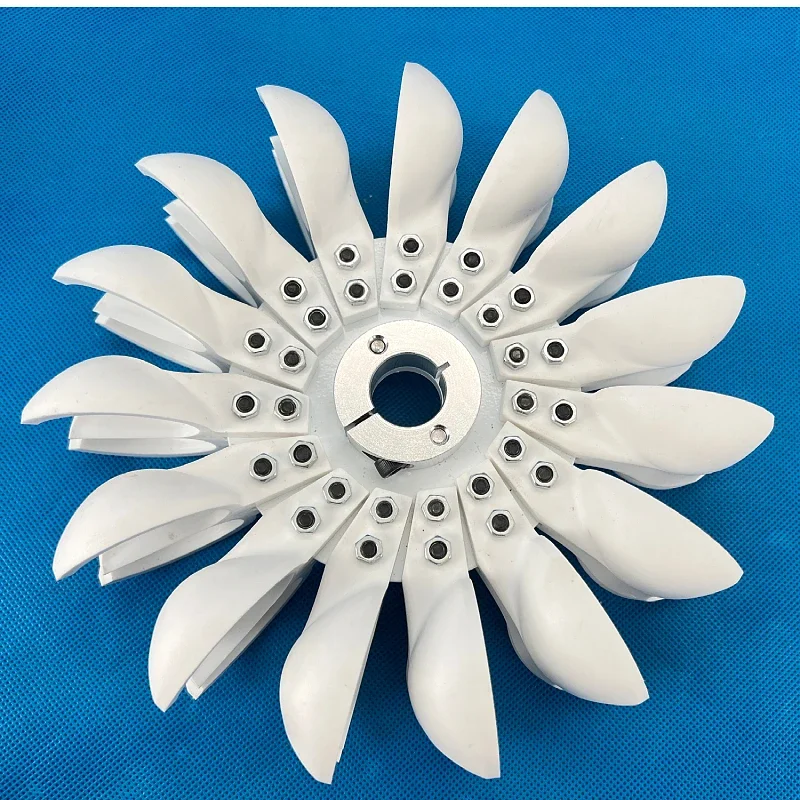 Pelton Impeller Impact Water Wheel Hydroelectric Power Generation Round Impeller DIY Power Generation