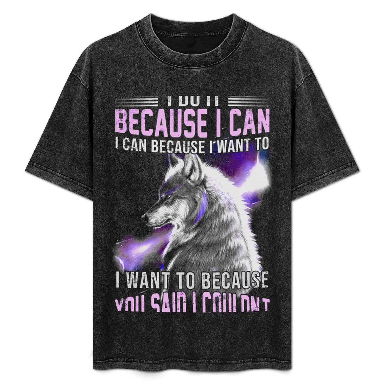 

I do it because I can. I can because want to T-Shirt Casual Soft Cotton Short Sleeve Tee