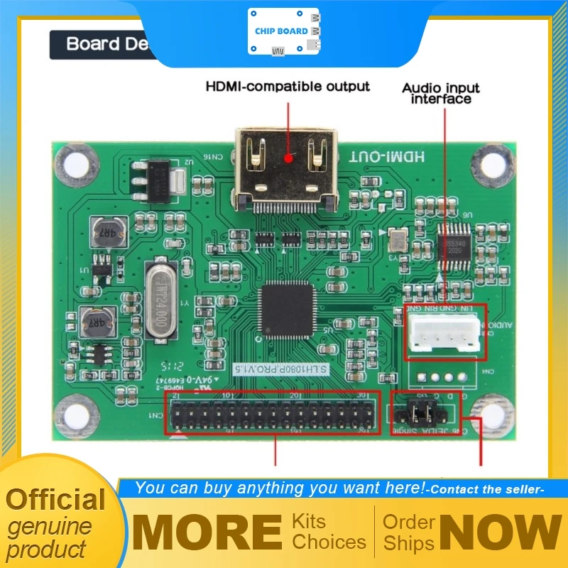LVDS to HDMI-Compatible Driver Board Converter Supporting 1080P Resolution