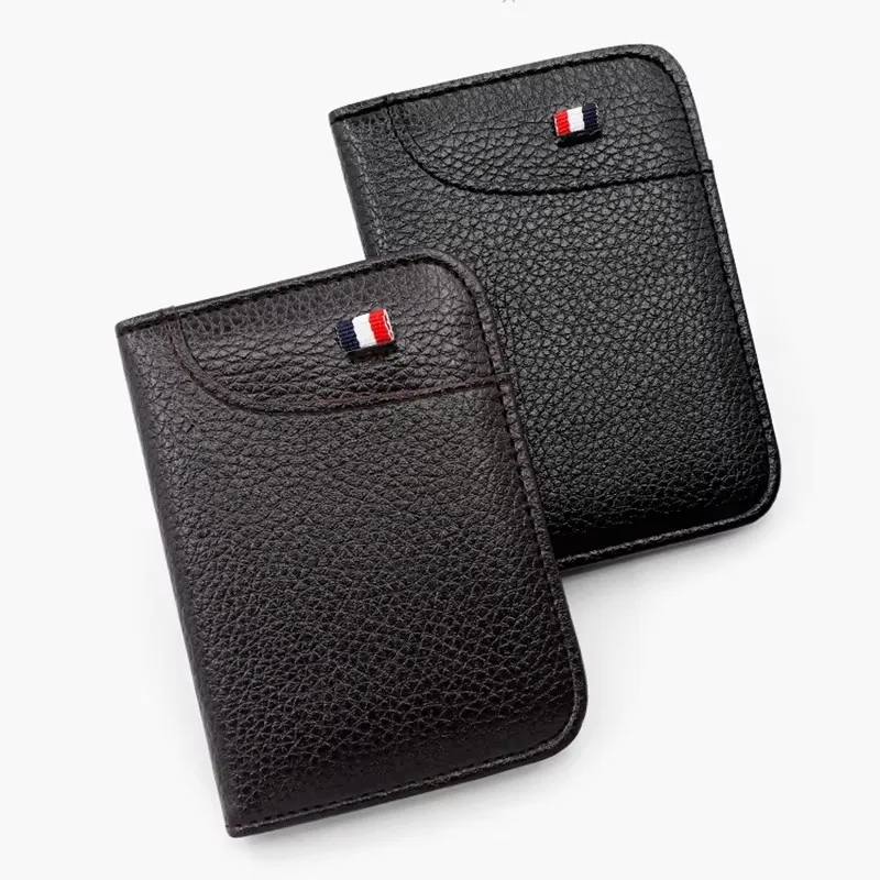 1Pc New Portable Super Slim Soft Wallet PU Leather Mini Credit Card Wallet Purse Card Holders Men Wallet Thin Small Short Wallet