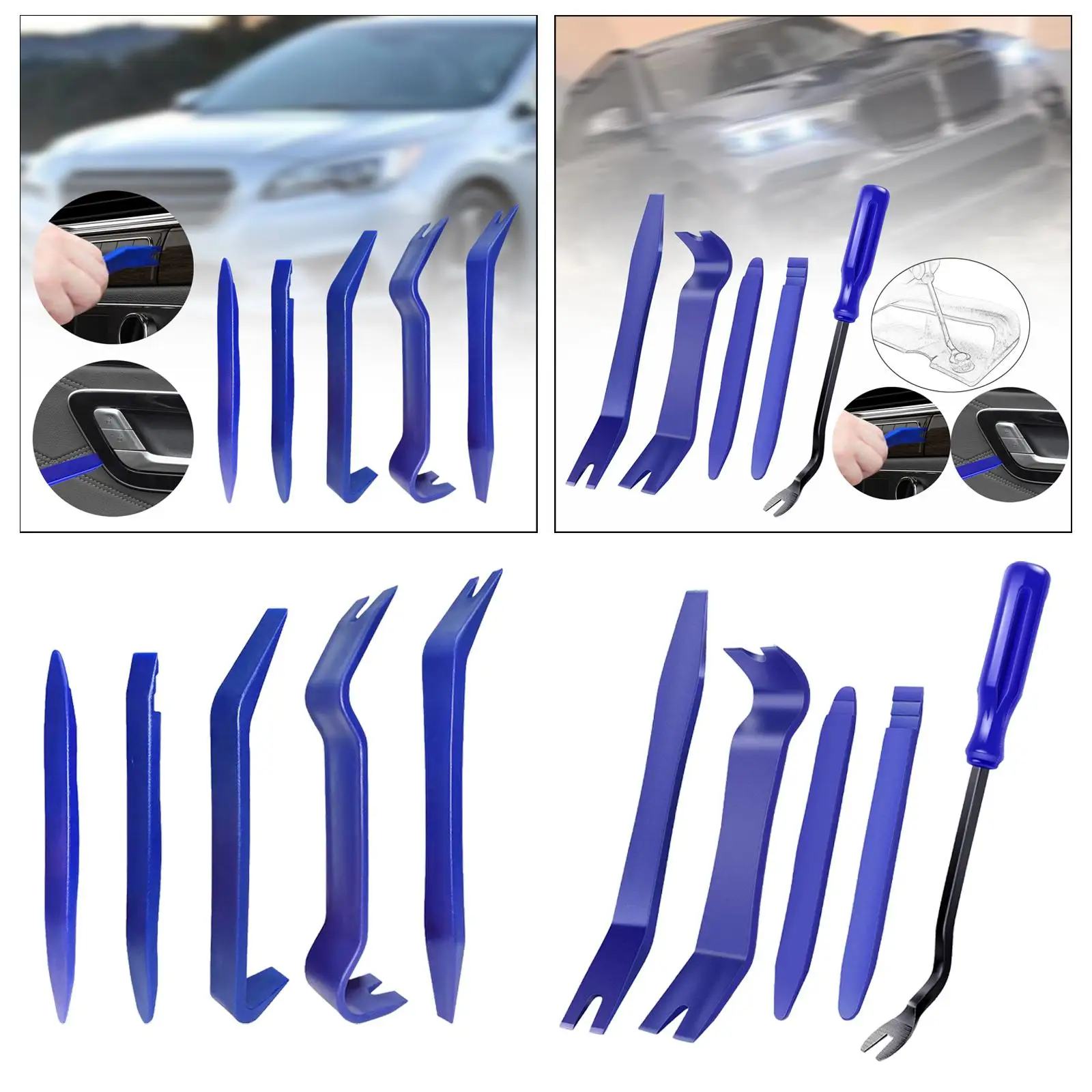 Audio Dashboard Repair Tools Set Car Trim Removal Pry Kit ABS Plastic for Car Maintenance and Interior Repairs