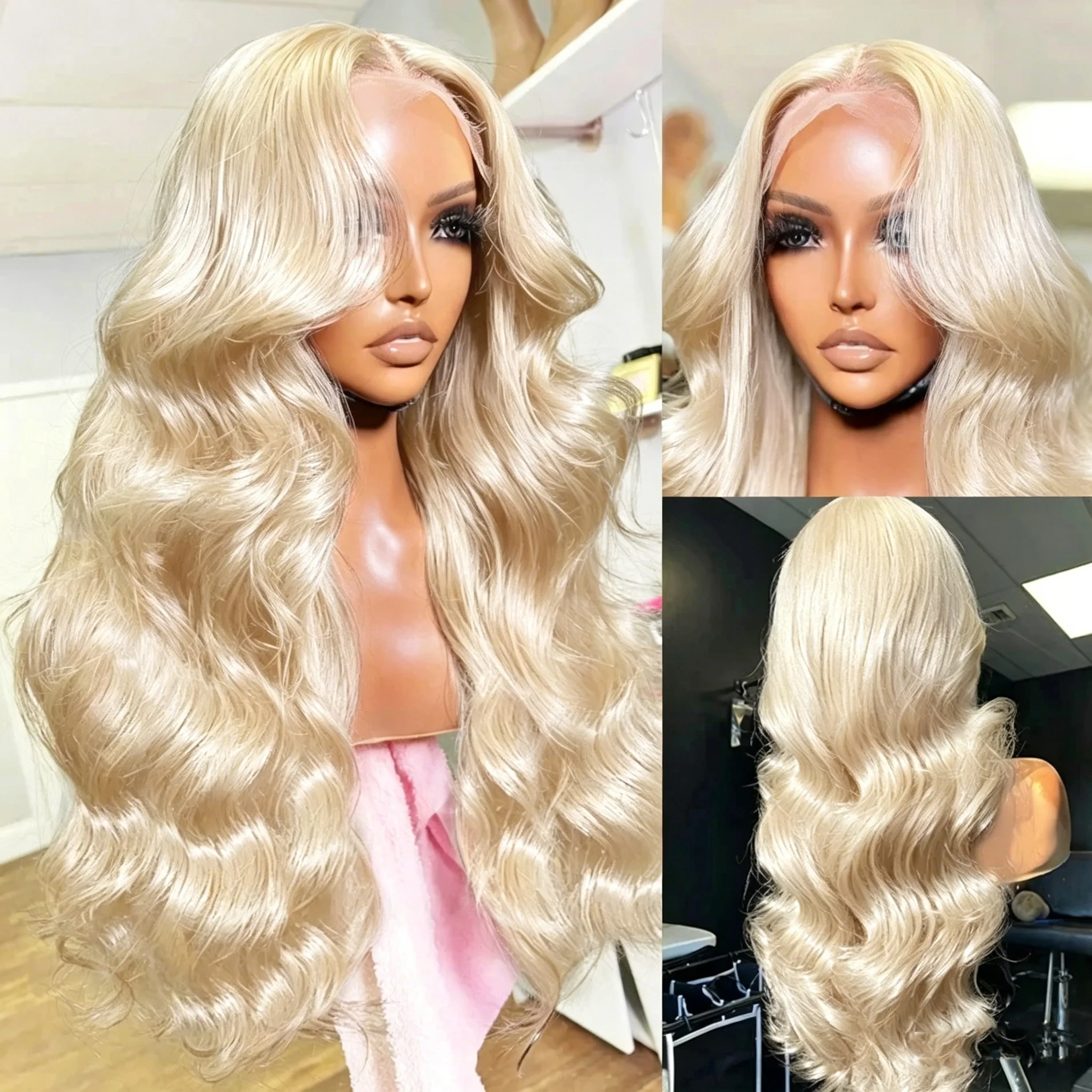 613 Hd Lace Frontal Wig 13x6 Body Wave Human Hair Wigs Blonde Human Lace Front Wig 13x4 Transparent Wig Pre Plucked 250 Density - Image 2