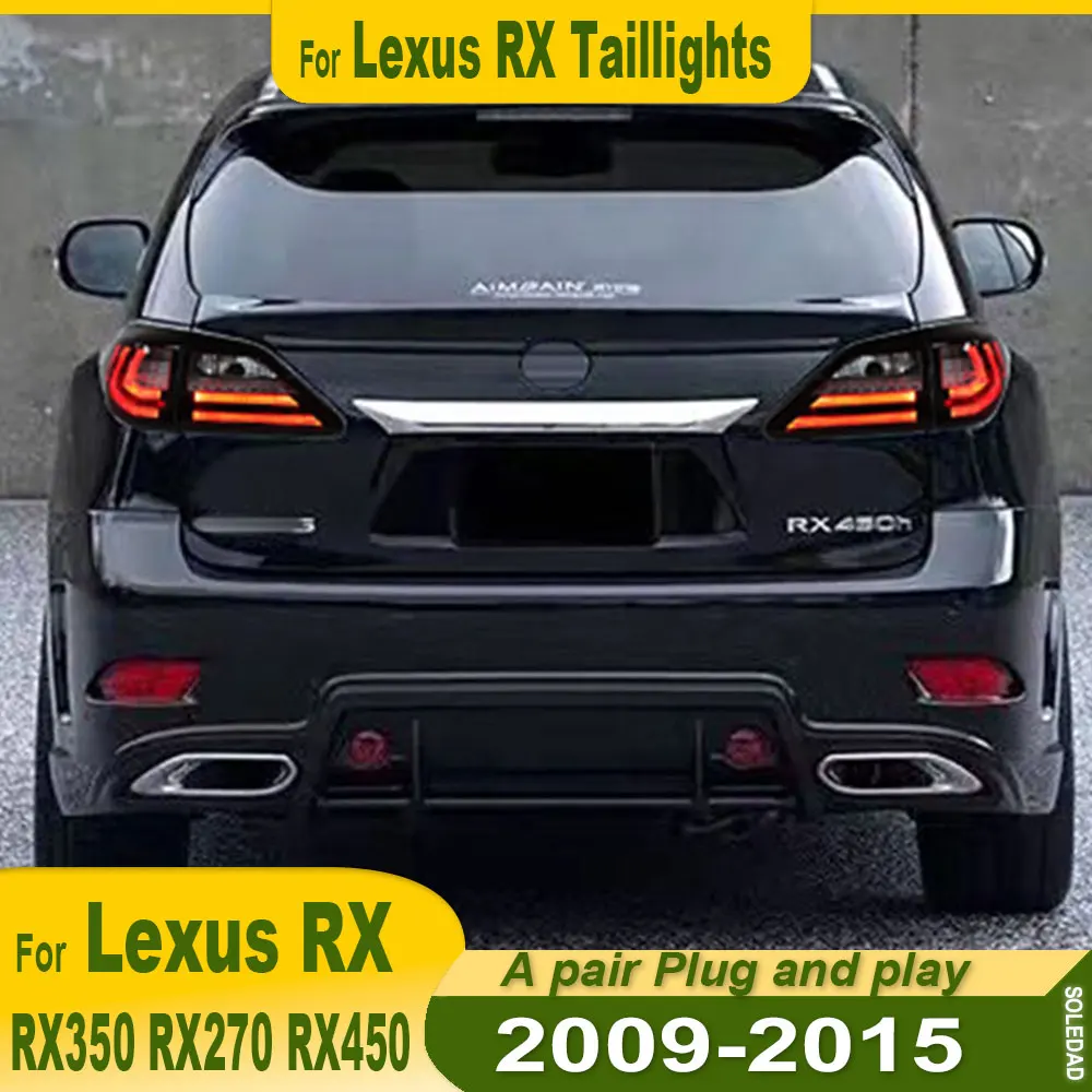 

Автомобильный светодиодный задний фонарь для Lexus RX350 RX270 2009-2015 RX450 Светодиодный задний фонарь Противотуманный тормозной сигнал заднего хода Аксессуары Plug and play