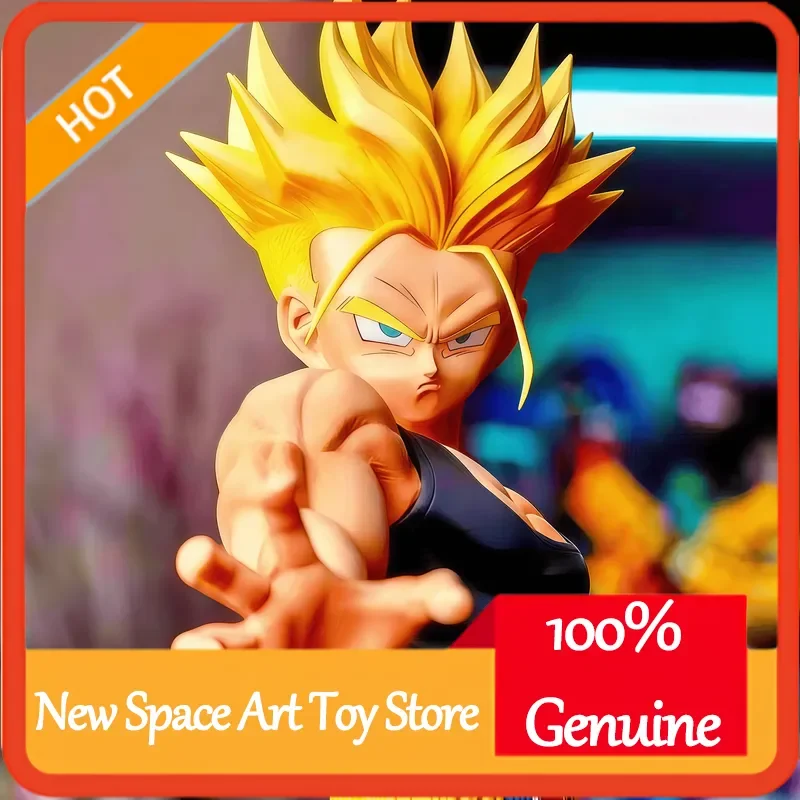 Dragon Ball Z Trunks Super Saiyan Reaching Hand Pose Modellbausatz Actionfigur Sammlerstück Anime Schreibtischdekoration Geschenk für Fans