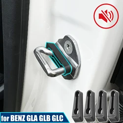 Sound Damper Door Lock Buffer For Mercedes Benz A B C E Class GLA GLB GLC EQB EQA CLA C200 E300 Striker Deaf Gap Seal Deadener