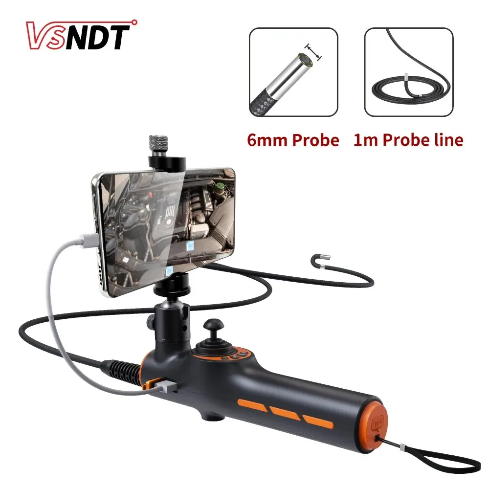 Automobile Video 6mm  Flexible HD Industrial 360 Degrees Car Endoscope Camera for Mobile Phone Handheld Auto Car Camera