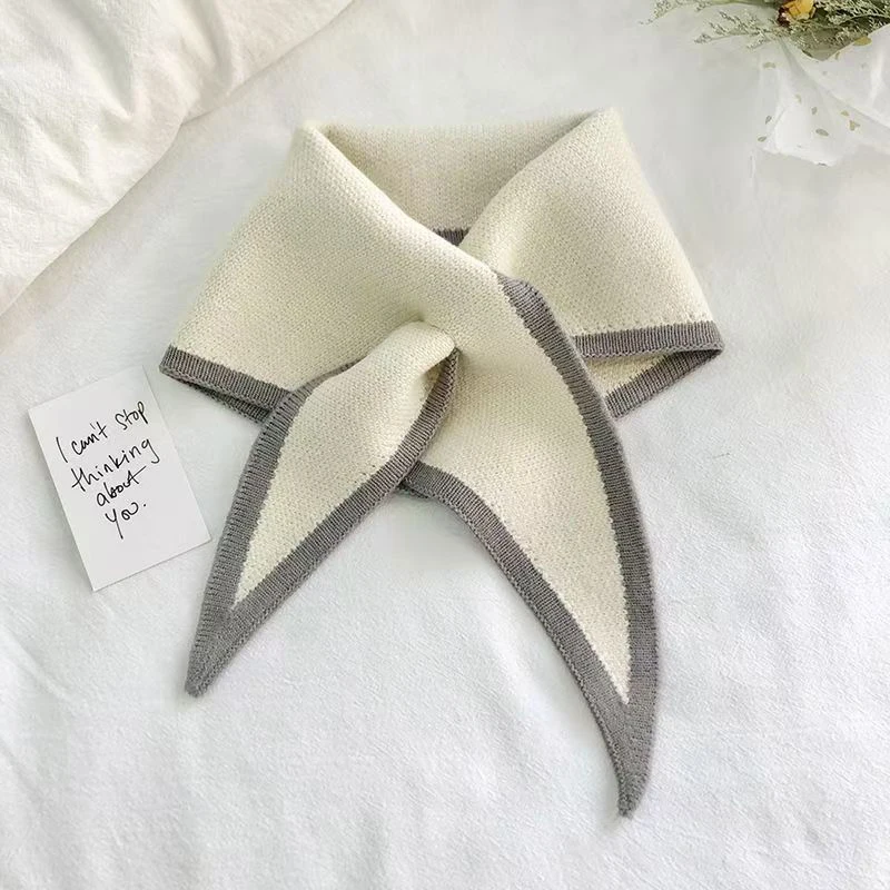 Autumn And Winter Fashion Versatile Warm Triangular Windproof Neck Scarf