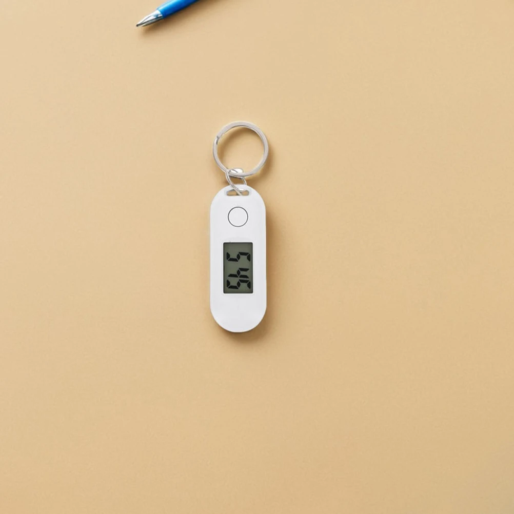 

2 Pcs Pocket Watch Key Chain Digital LED Number Luminous Backpack Keychain with Small White Nurse