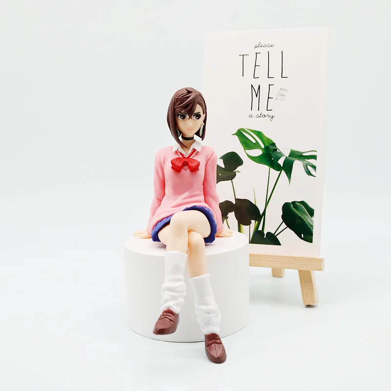 アニメダンダダン綾瀬桃白鳥愛梨座り姿勢 S.H.Figuarts 変形組み立て PVC アクションフィギュアモデル玩具ギフト