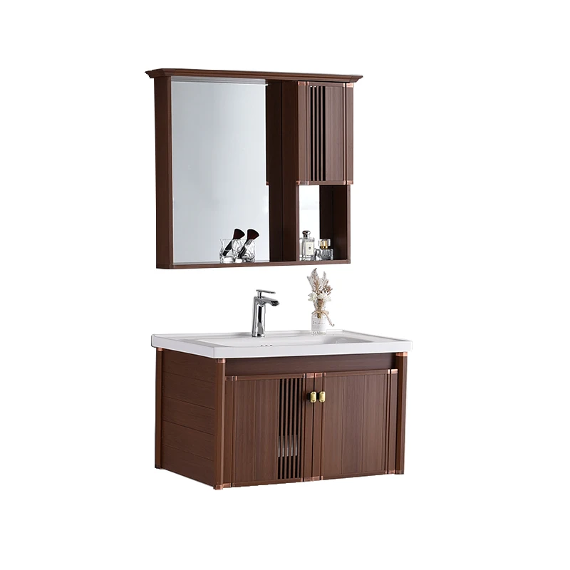 

Tqh Bathroom Cabinet Combination Thickened Alumimum Ceramic Whole Washbin Bathroom Table Hand Washing Washbasin Cabinet