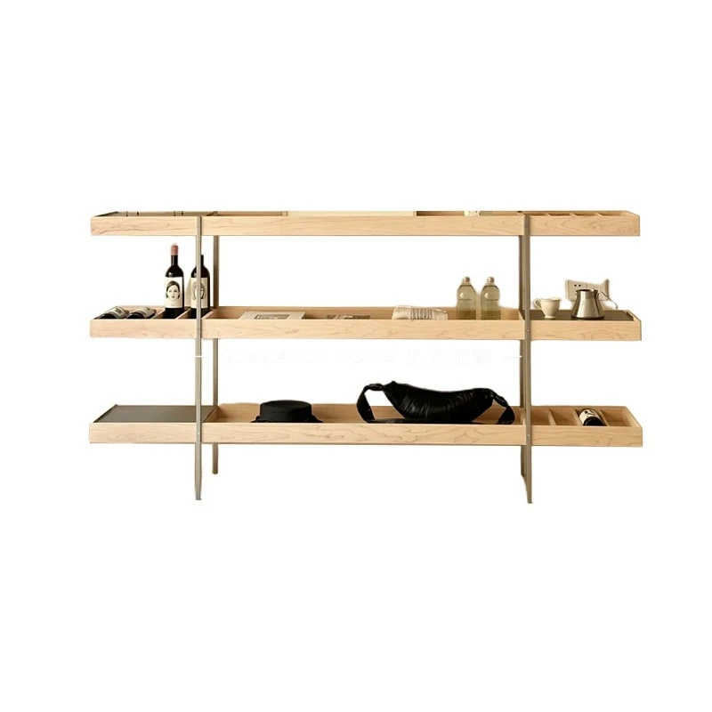 

Simple industrial style solid wood dining side rack hotel bathroom towel rack