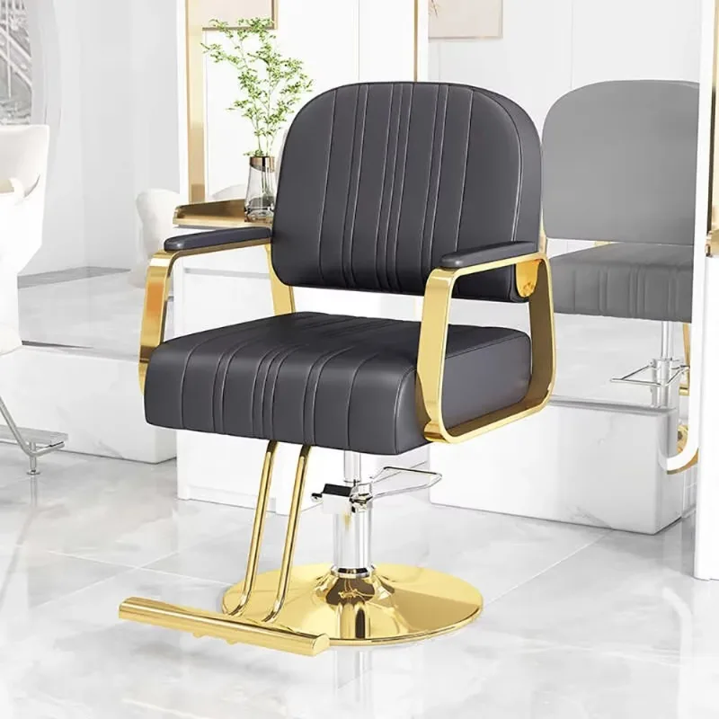 Ästhetischer einfacher Friseurstuhl, luxuriöser, trendiger, personalisierter, moderner Friseurstuhl, bequemer Salon-Kapperstoel-Haarmöbel