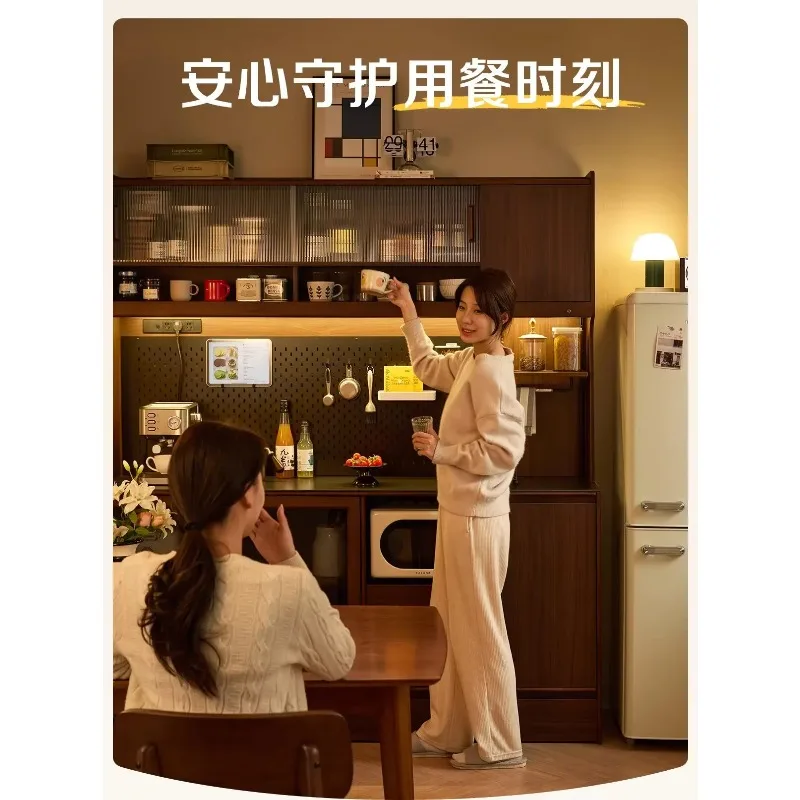 P1 Home Furnishing Dining Side Cabinet Wall Integrated Living Room Locker Cabinet Dining Cabinet Furniture