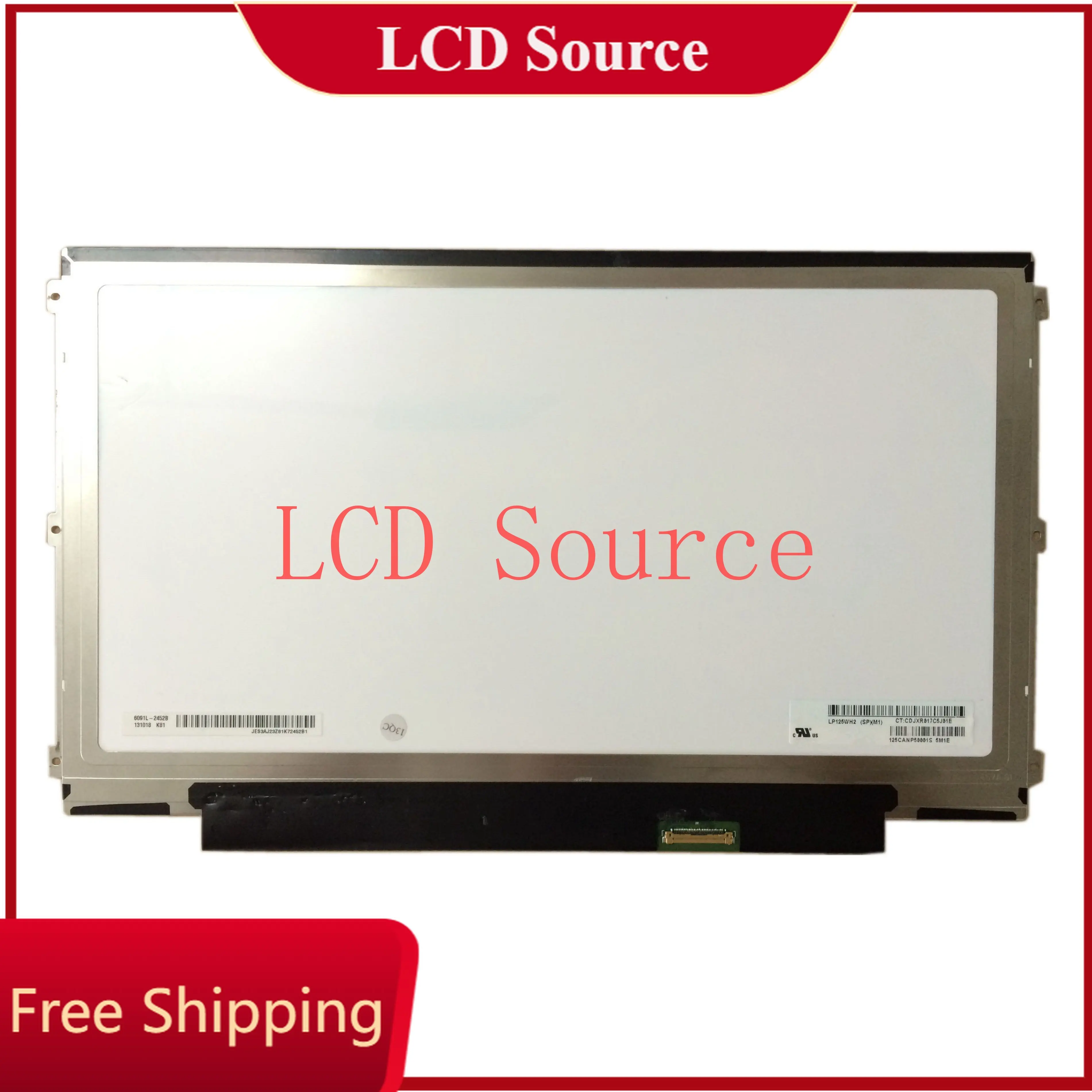 

LP125WH2 SPM1 fit LP125WH2 SPM2 Left+right 3 screw holes LED LCD Screen Display Panel IPS Display eDP 30 pin