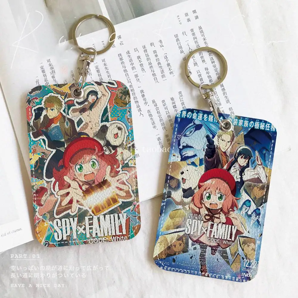 

Anime S-Spy X Family Personalised Holder Suitable For Bank Card,Subway, Bus Card Wallet Card Case Badge Holder Keychain