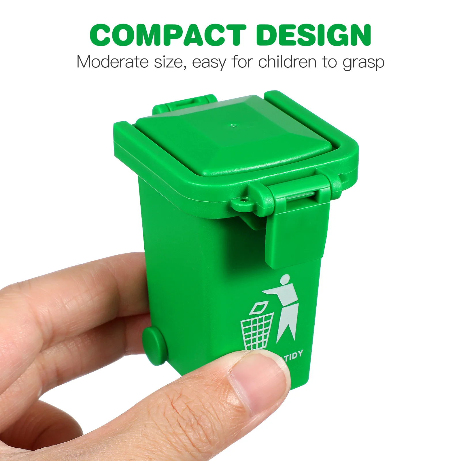 

6pcs Learning Trash Can Garbage Sorting Game For Kids Plastic Mini Trashcan Cognitive Development Educational Playset Early