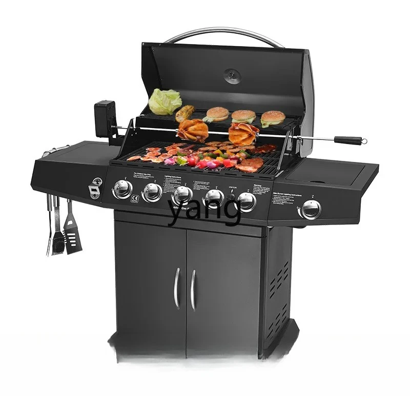 LH1 Large Outdoor Grill Courtyard Gas Villa Barbecue Grill Stew Oven