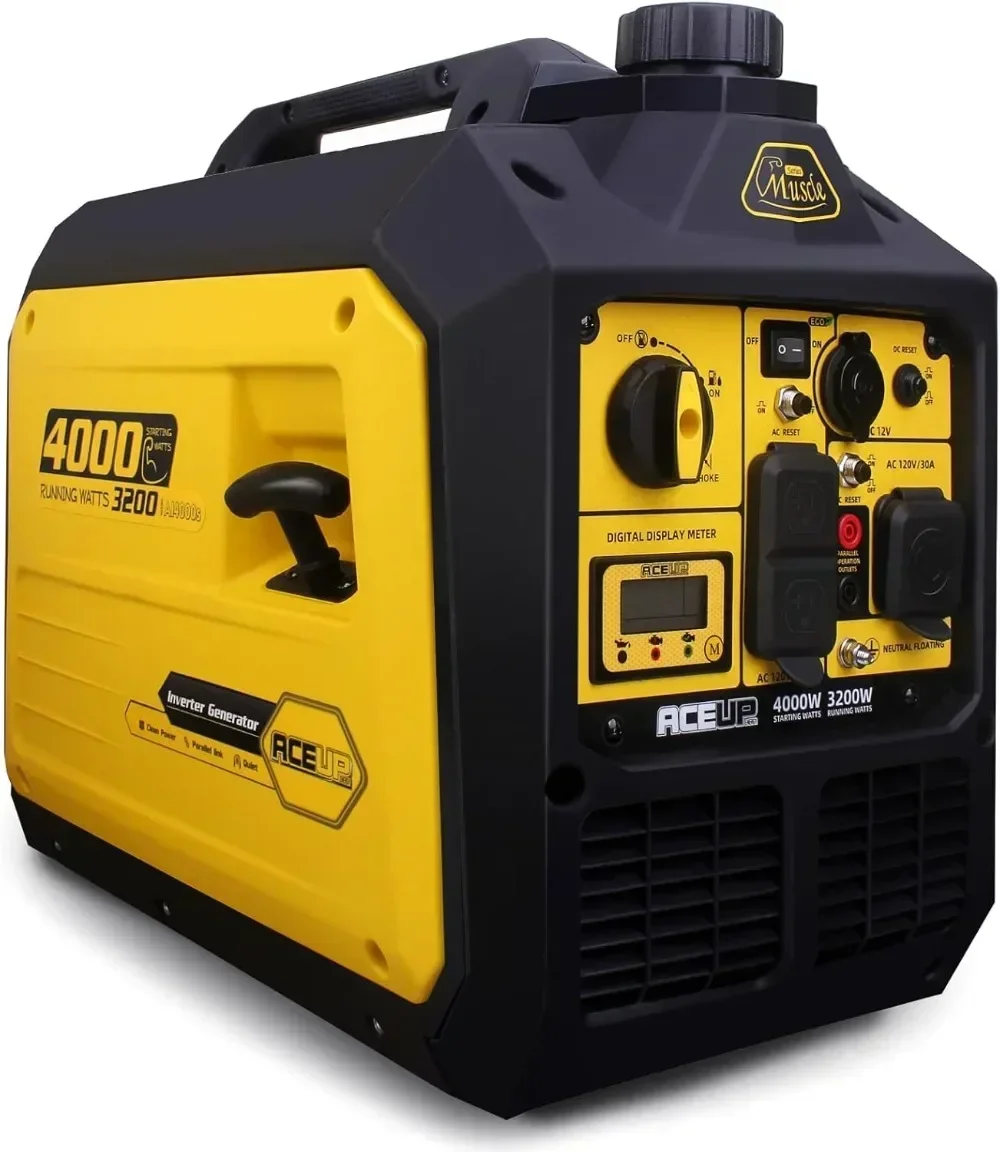 

4000 Watt OR 2300 Watt Portable Inverter Generator, Gas Powered Generator Quiet for Home, RV-Ready, EPA Compliant