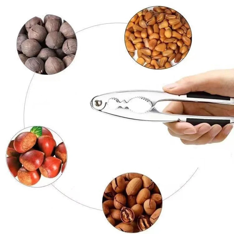 New Crack Almond Walnut Hazel Filbert Nut Kitchen Nutcracker Clip Clamp Plier Cracker Pecan Hazelnut Crack Tools