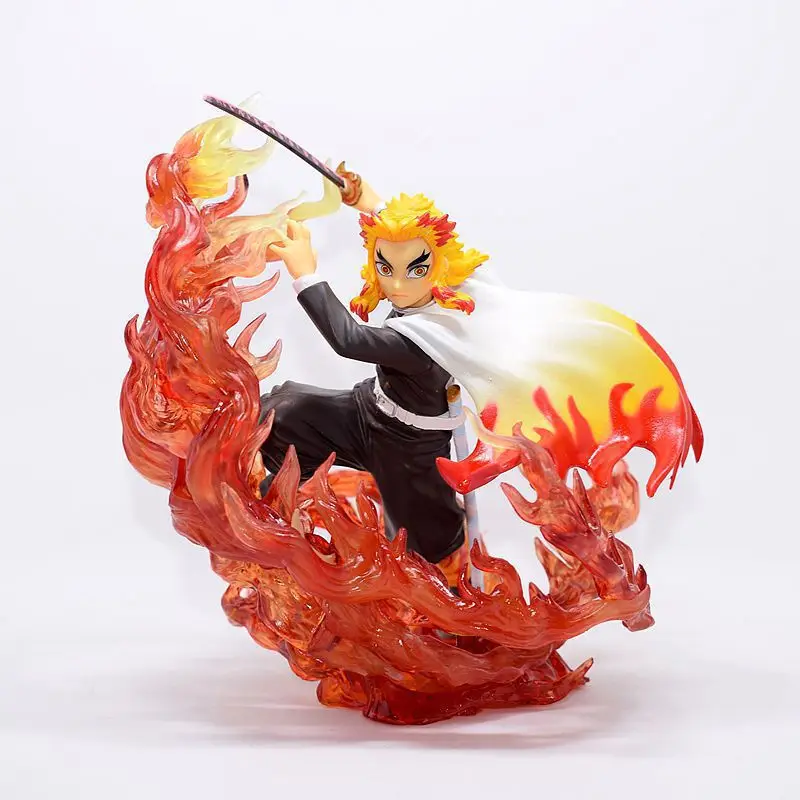 Demon Slayer Rengoku Kyoujurou Anime Figure Model Toys Action Figures Statue Figurine Collection desktop Ornamen for kids gifts