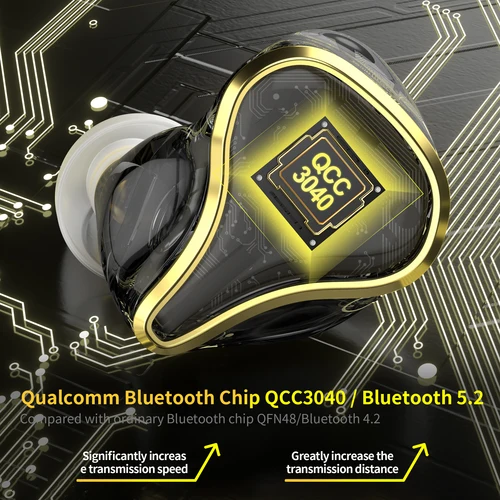 Imagen 2 del producto KZ Bluetooth 5,2 auriculares TWS auriculares inalámbricos híbridos HiFi juego auriculares deportivos SK10 Pro
