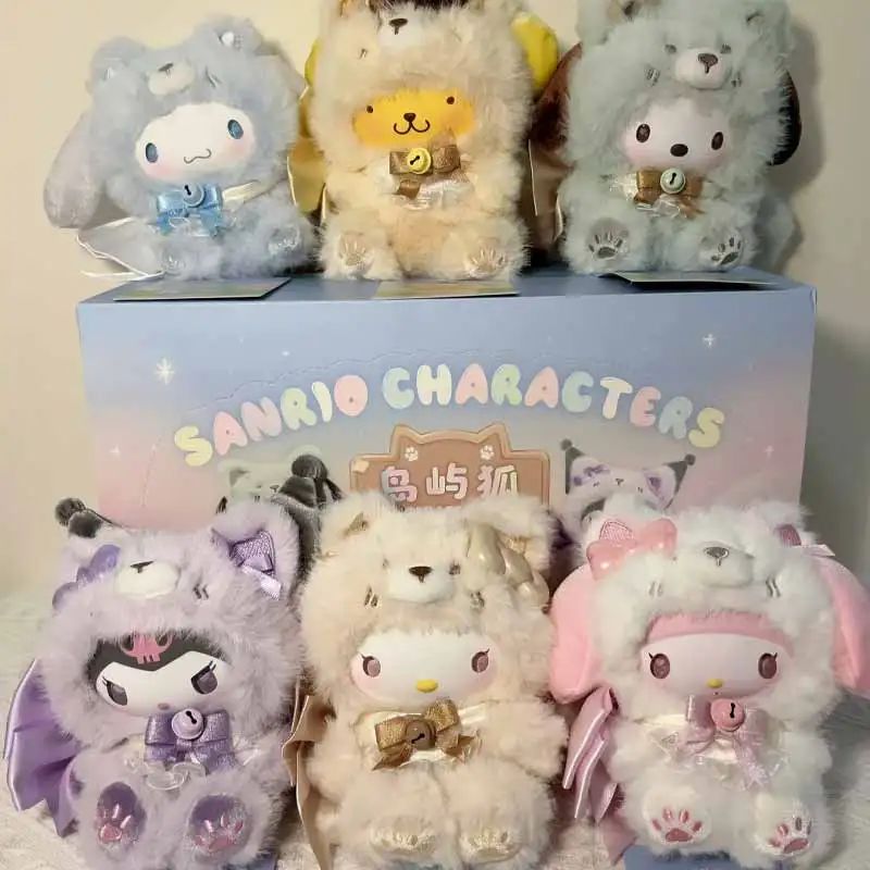 Мультяшная серия Fox Island, слепая коробка, игрушки, орнамент, милая кукла Kuromi Melody, рюкзак, подвеска, загадочная коробка, периферийные устройства, подарки-сюрпризы