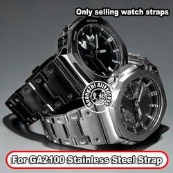 GM2100 Bracelet For Casio G-SHOCK Casioak Farmhouse Oak Metal GA-2100 GA-2110 Modified stainless steel Watch band 16mm Men Strap