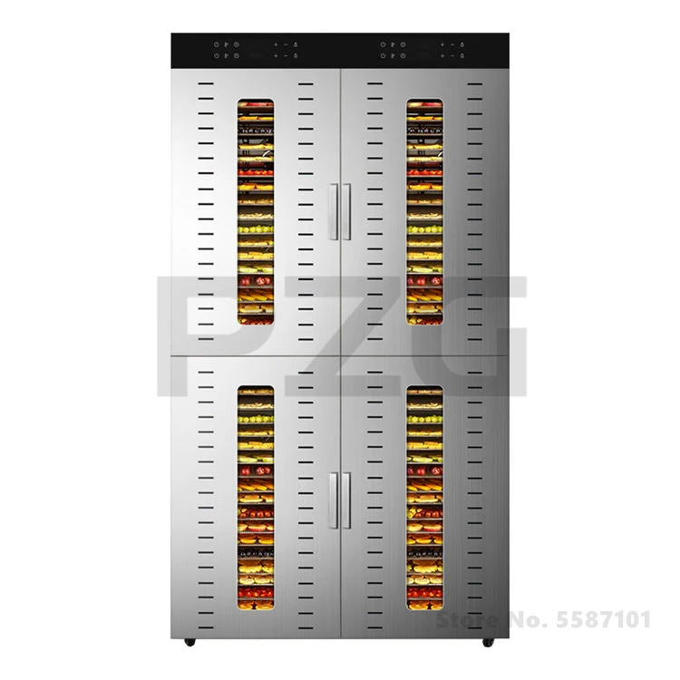 Commercial Industrial Fruit And Food Dryer 32 48 80 96 Trays Stainless Steel Fruit Vegetable Meat Dryer Food Dehydrator