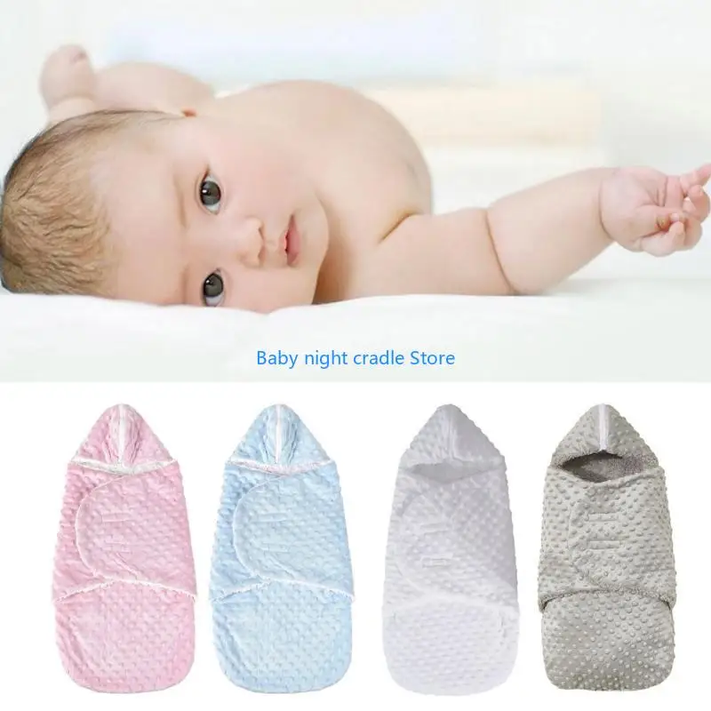 J2FF تلقي بطانية كيس النوم أكياس الشتاء للأطفال الصغار الطفل كيس النوم طبقة مزدوجة بطانية الطفل الأساسية