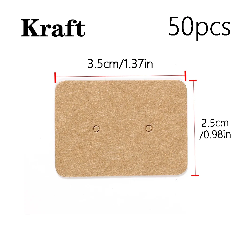 50 pcs Earring Display Cards Earring Packaging Cards