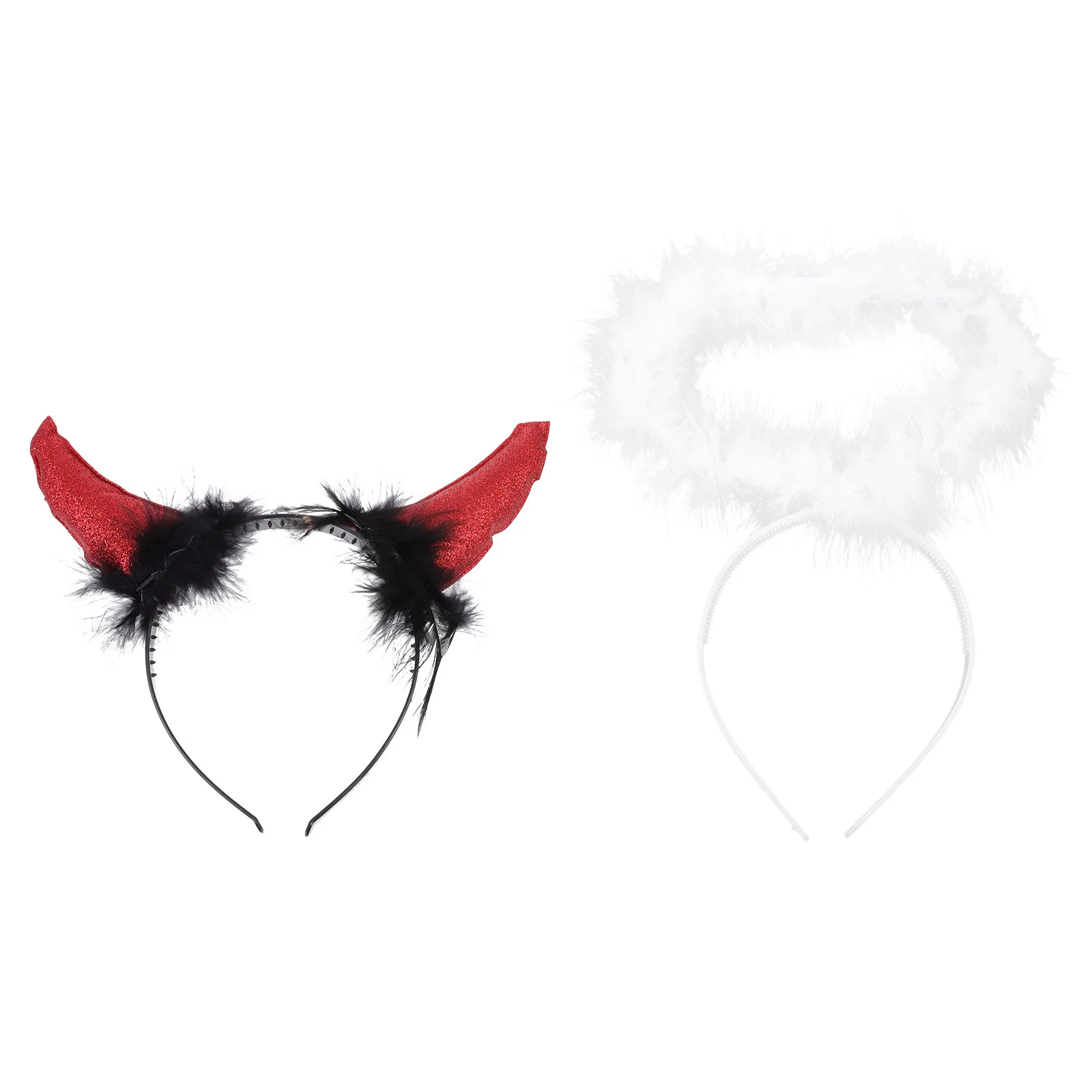 

2 Pcs Angel Headband Horns Halloween Headbands Costume Cosplay Headdress Party Hairband