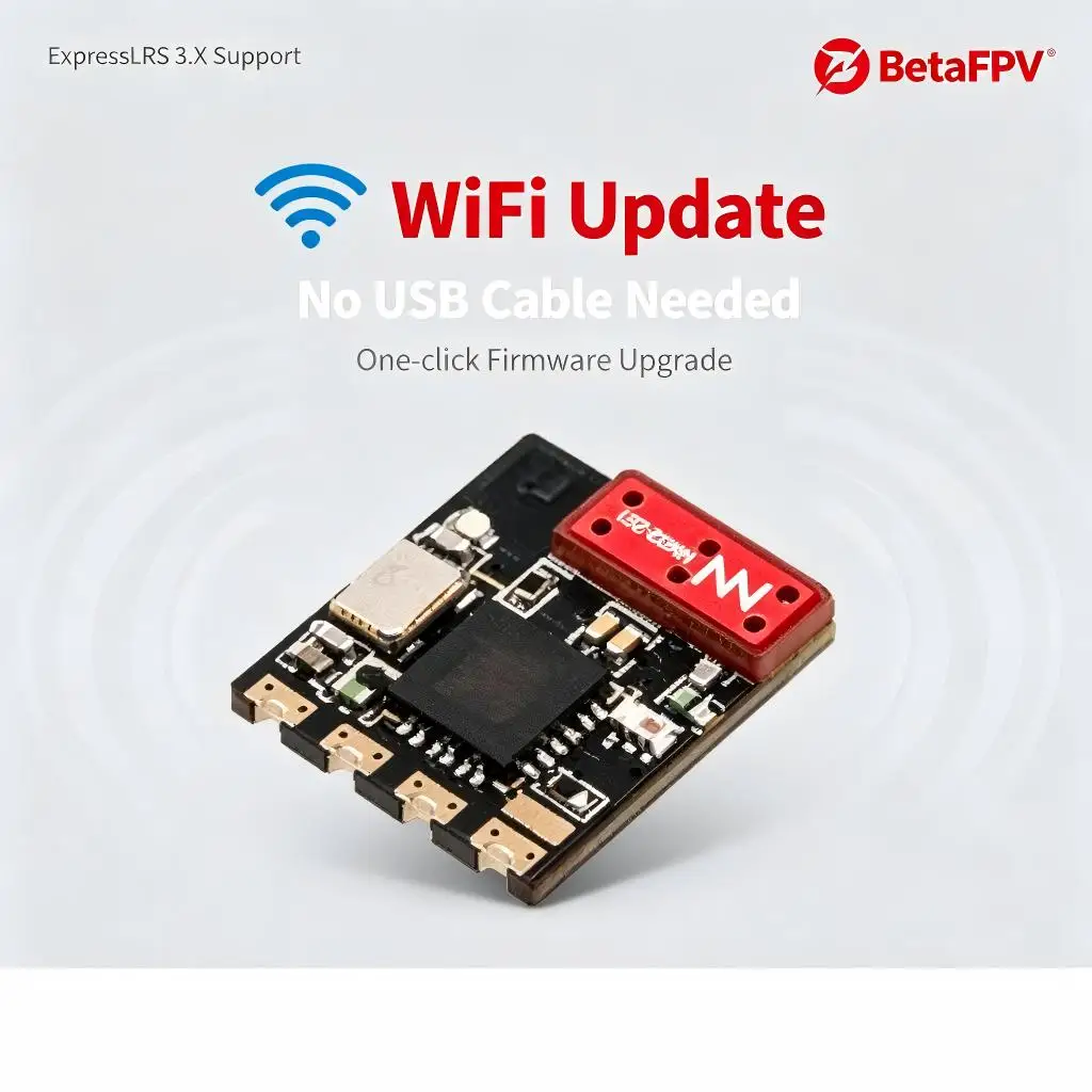 BT ELRS Lite-2.4 1P ExpressLRS 2.4GHz Receiver, Mini Low Latency UART RX for FPV Drone Racing Quadcopter RC Airplane Spare Kit