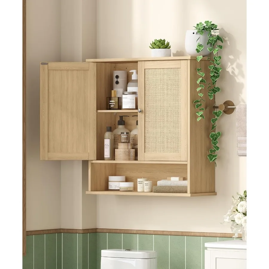 Rattan Wall Medicine Cabinet 2