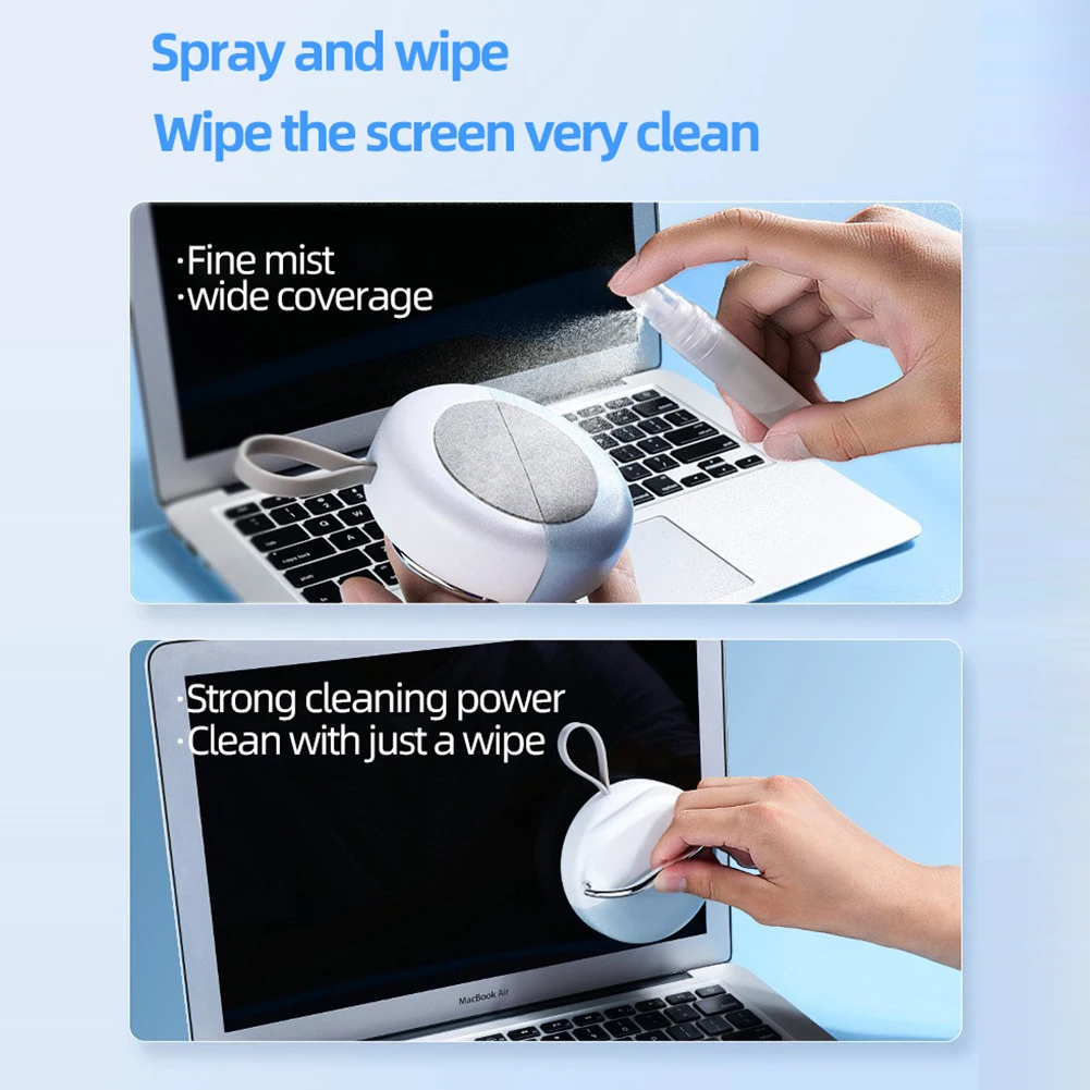 10-in-1 Cleaner Kit Computer Keyboard Cleaner Brush Kit arphones Cleaning Pen Screen Cleaning Spray Bottle Set for iPad Phone