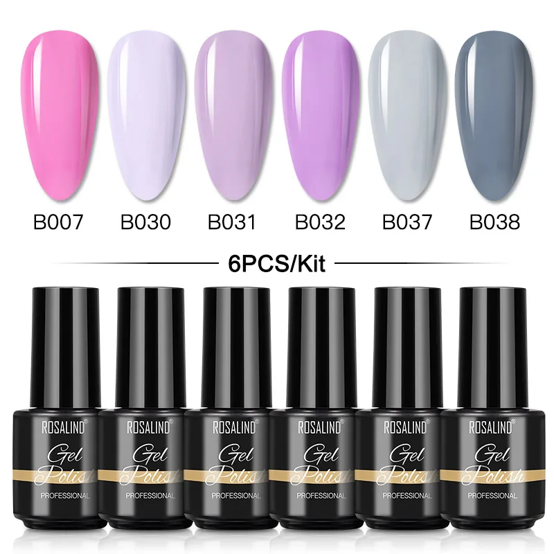 Rosalind Classic Gel Nagellak Set Uv Gel Semi-Permanente Soak Off Base Top Nagelgel Voor Professionele Nail Art Design Salon