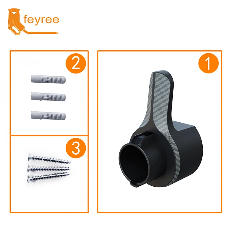 Feyree-Soporte de cargador EV, base de funda para vehículo eléctrico tipo 1, conector J1772, Cable de carga, protección adicional, Wallbox líder