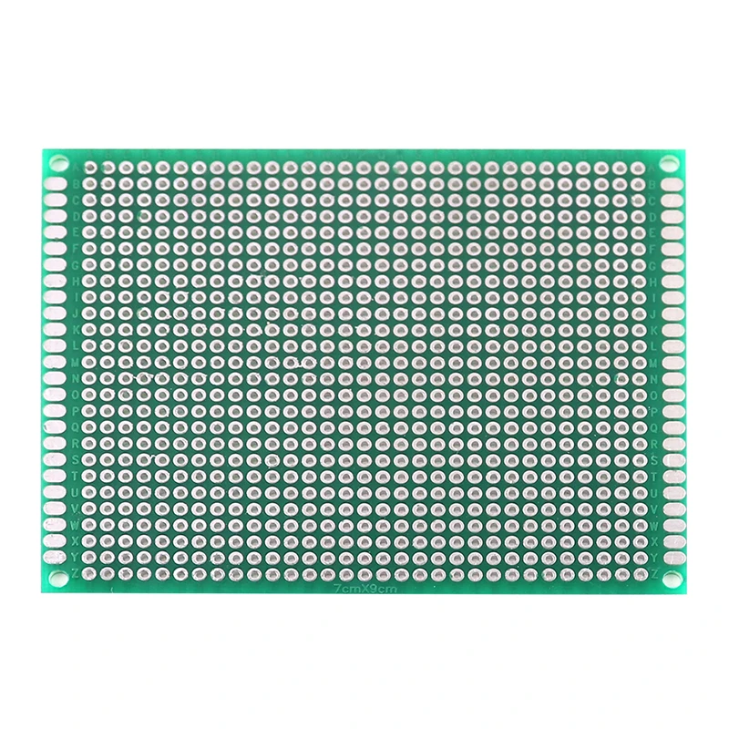 Single Sided Protótipo PCB Kit, Circuito Impresso, Breadboard Universal, DIY, Verde, 7x9cm, 10Pcs