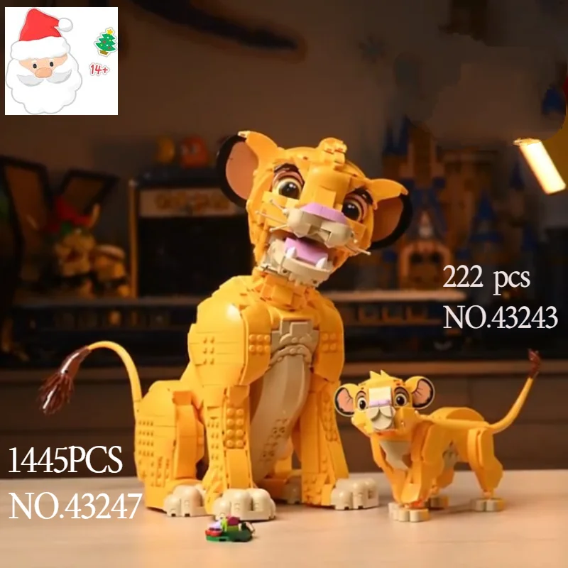 

Новое поступление 2025 года, Король Лев, Simba 43247, 43243, украшение, серия строительных блоков, игрушки для взрослых и детей, подарки для мальчиков и девочек