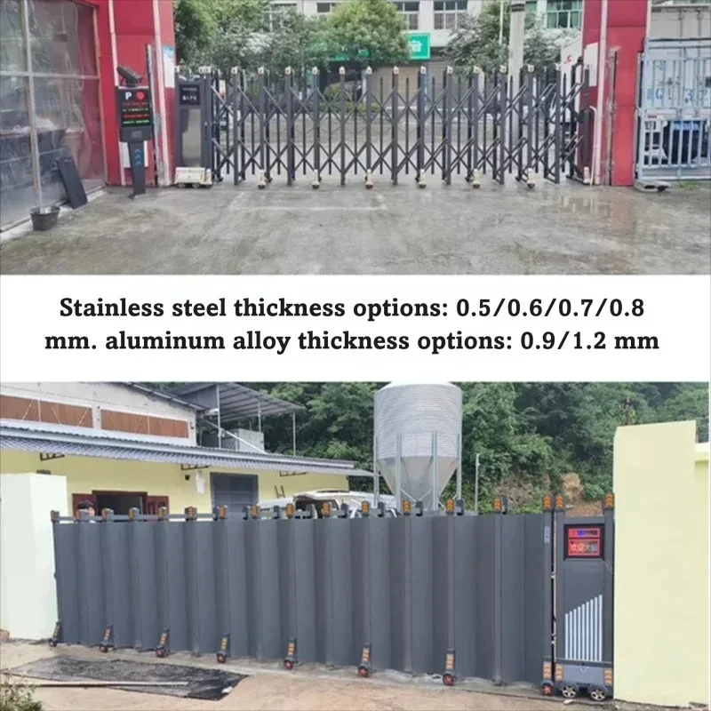 EXW 304 Stainless Steel Electric Sliding Gate Automatic Operation With Remote Control For Factory And School
