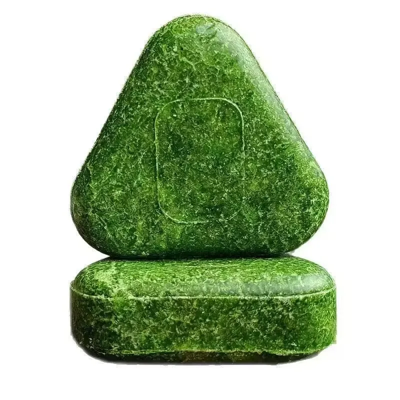 Natural Usman Grass Shampoo Soap Bar Hair Strengthening Oil Control Scalp Care Platycladus Orientalis Leaf Solid Hair Soap