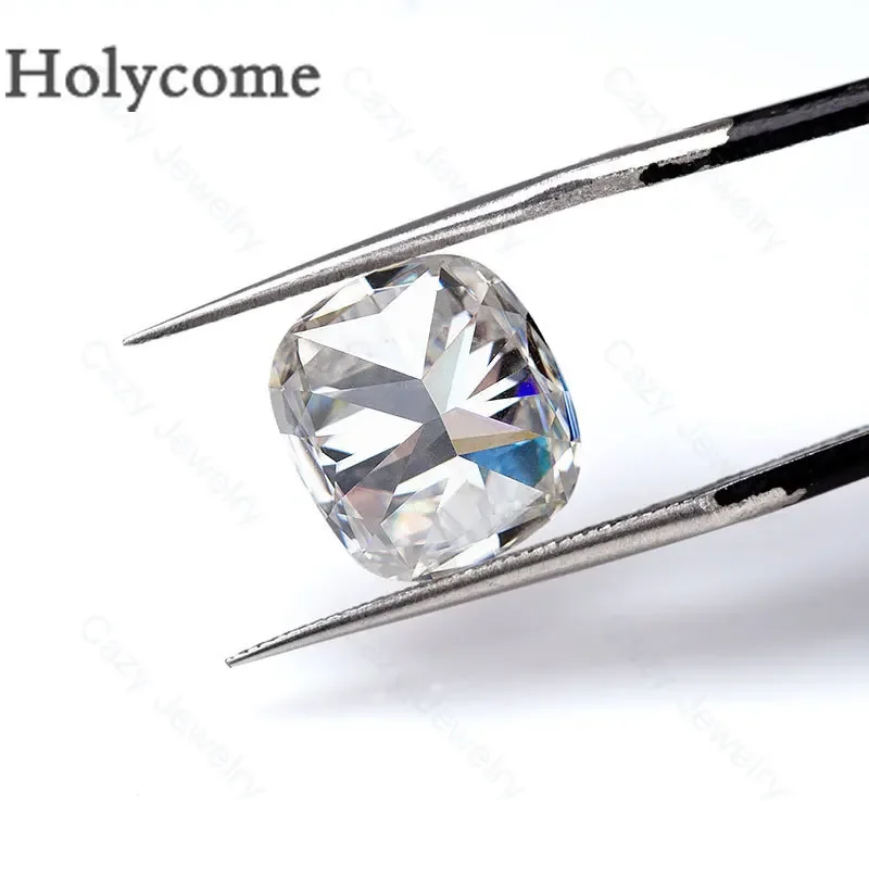 

Cushion Cut VVS1 Clarity D Color White Sparkling Loose Moissanite Top Quality Synthetic Gemstone Fine Jewelry Wholesale Price