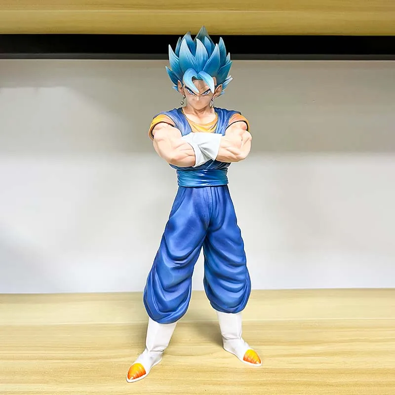 Dragon Ball Z Vegetto Action Figure with Two Heads Anime DBZ Gogeta Figuras 30cm Manga Figurine GK Statue Model Ornament Kid Toy