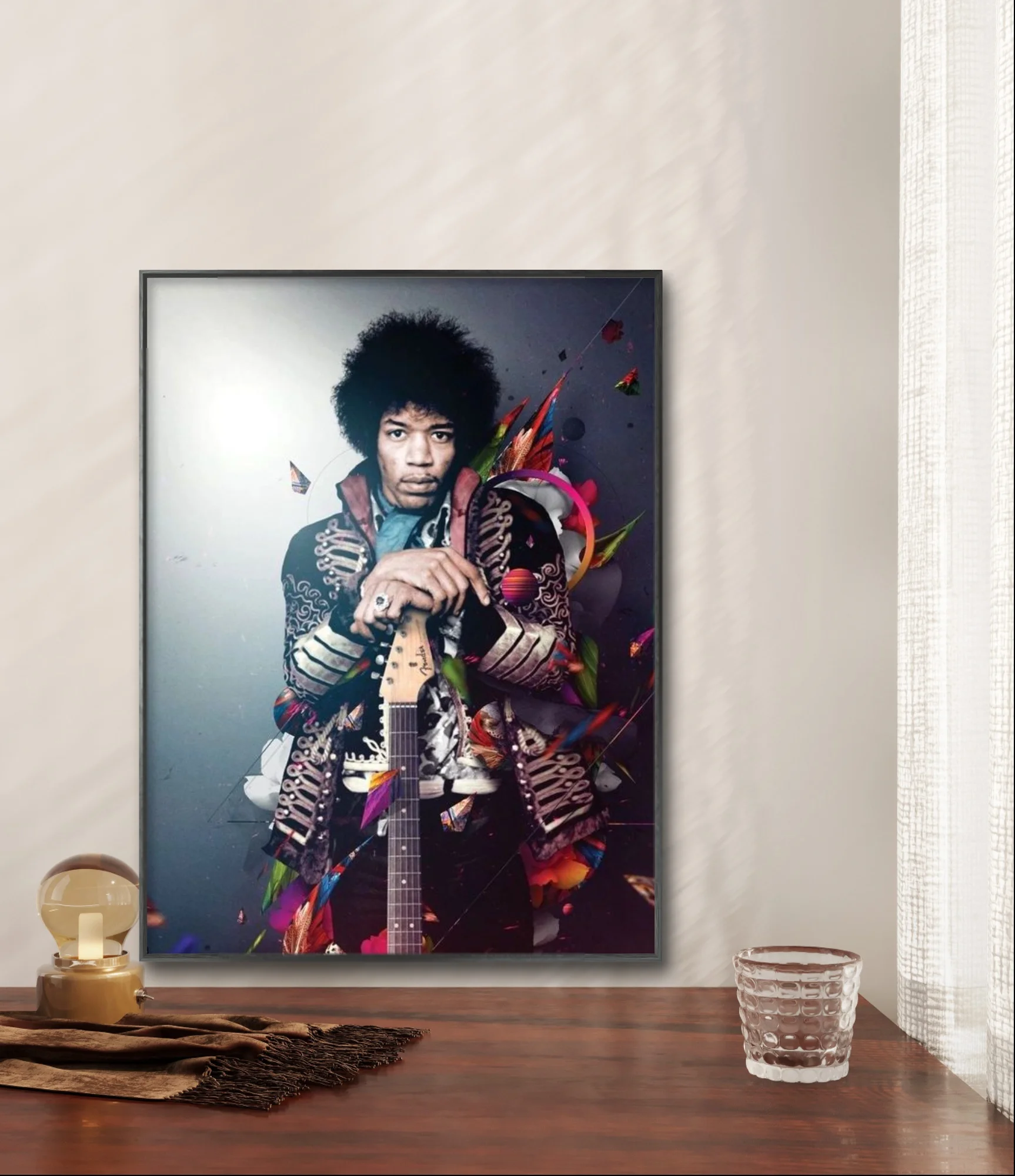 J-Jimi Hendrix 5D Diamond Painting Rock Star Portrait DIY Diamond Embroidery Cross Stitch Guitarist Poster Home Wall Decor Gifts