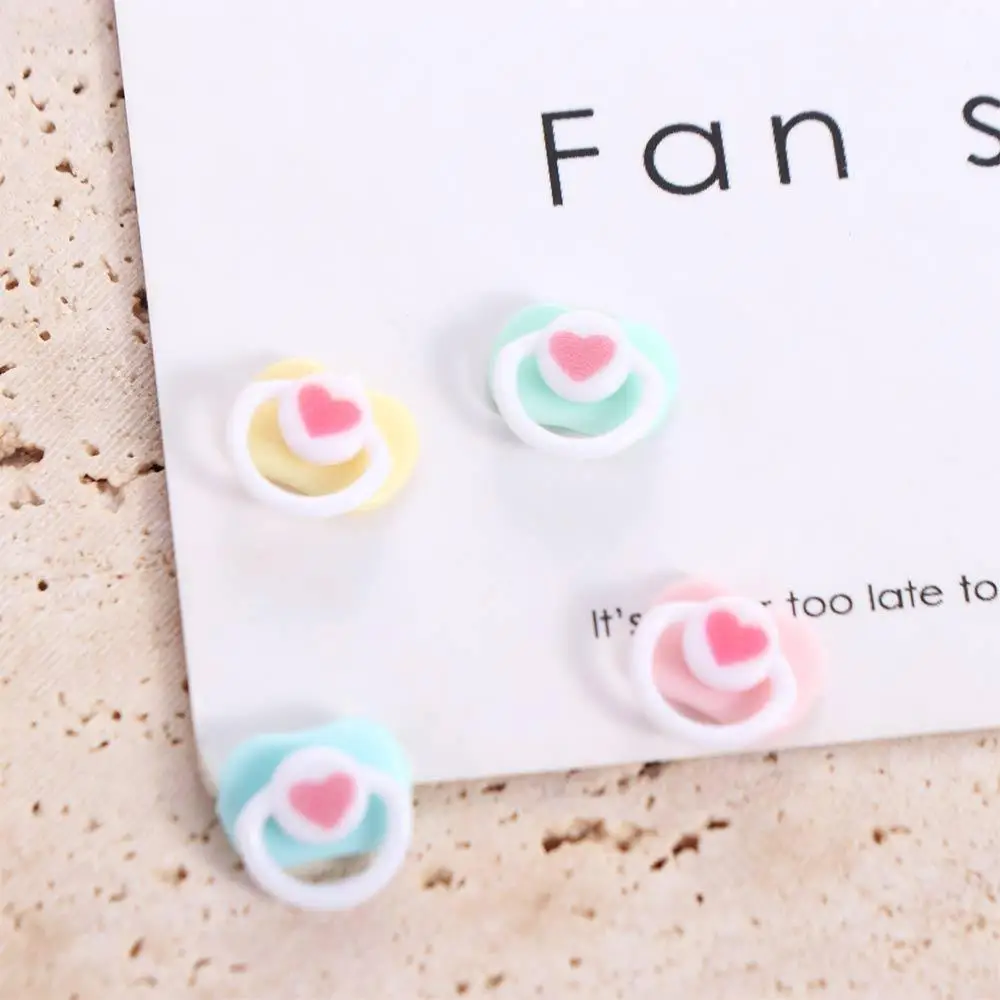 4Pcs Pacifier Model Mini Pacifier Miniature Plastic BJD Dummy Pacifier Cute Pink/Blue Pacifier Accessories Accessories