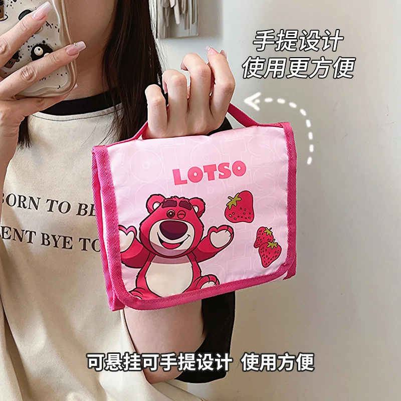 Disney cartoon Stitch portable cosmetic bags make up bag multi-purpose storage coin PU purse cartoon Minnie Makeup storage Cases