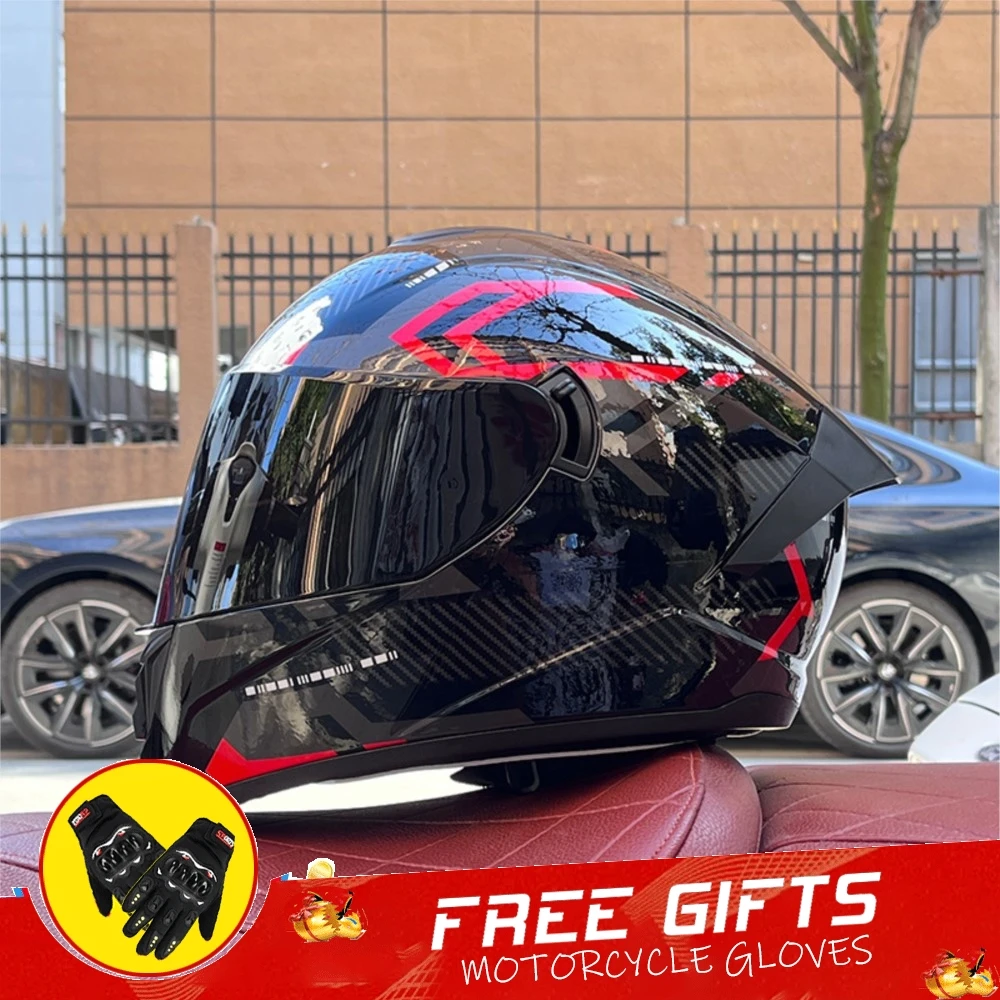 

Motorcycle Helmet Full Face Helmet Capacete De Moto Helmet Men Women Four Seasons Scooter Cycling Helmet DOT Certification