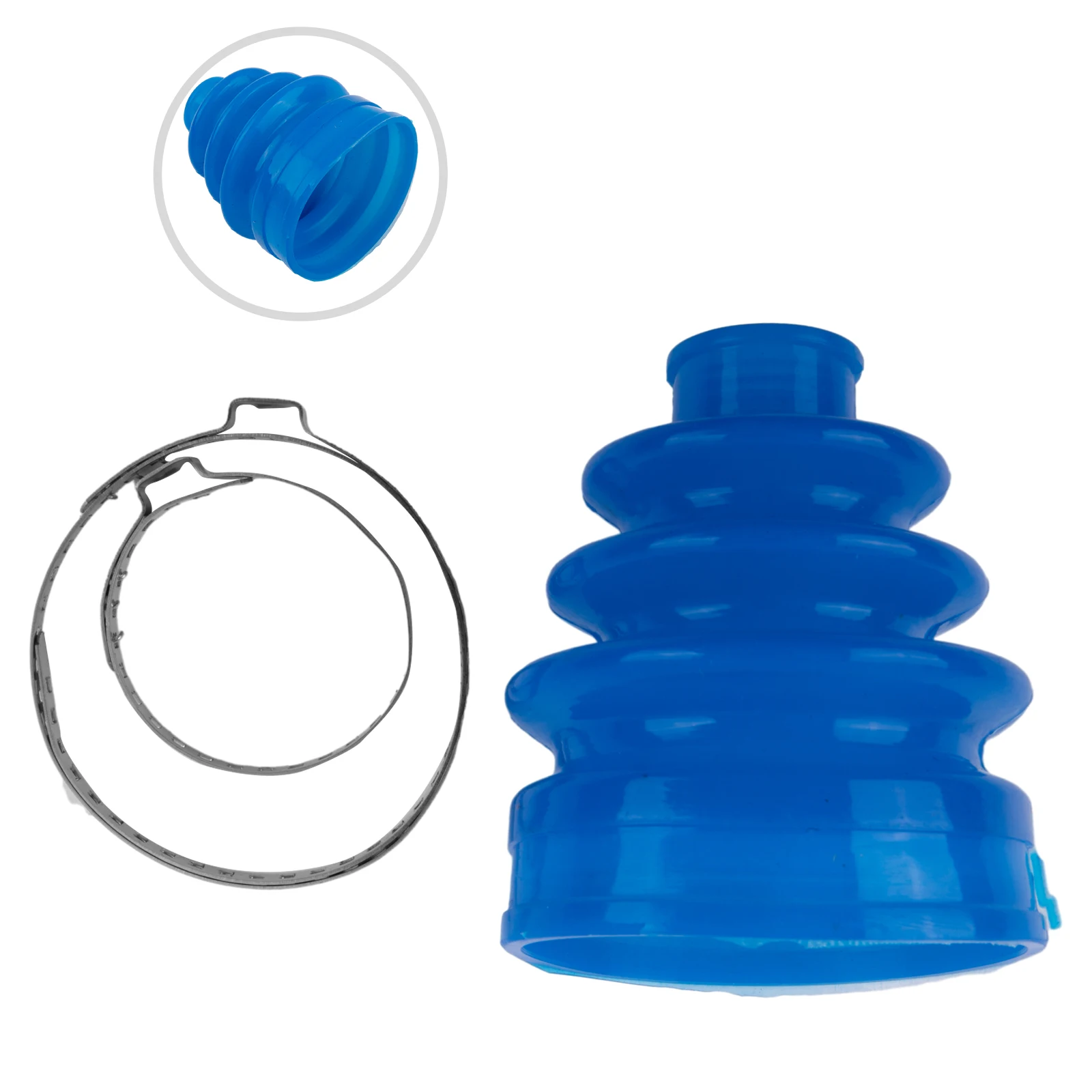 

CV Boot Kit Silicone Outer CV Joint Constant-Velocity Dust Cover Joint With 2 Clamps Elasticity Drive Anti-Aging Wear