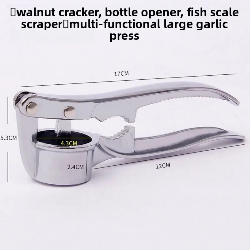 Cleaning Brush Set Tool Garlic Mincer Stainless Manual Ginger Garlic Press Garlic Chopper Kitchen Steel Garlic Press Peeler