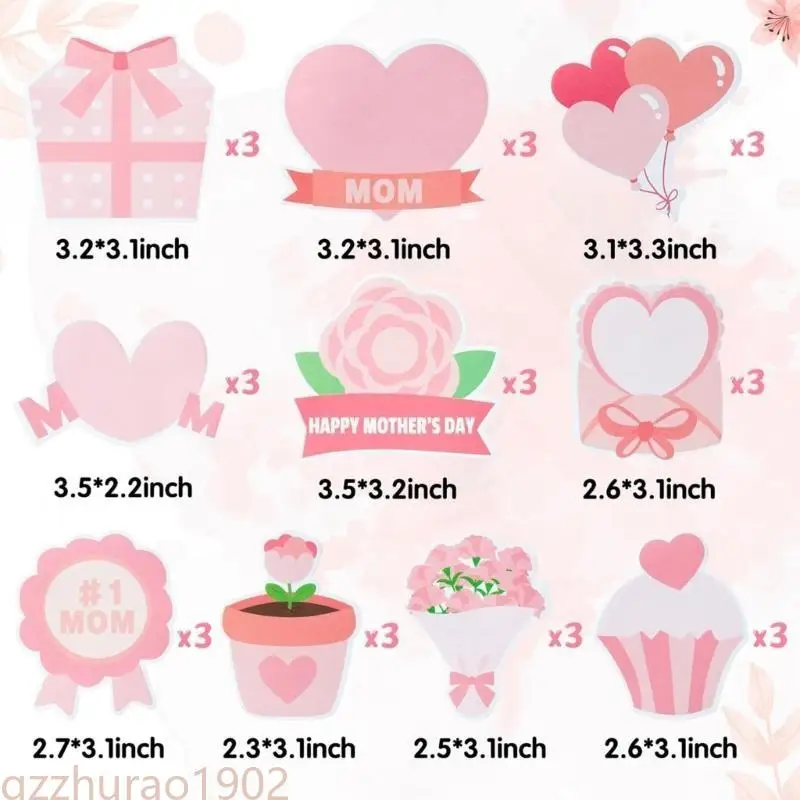 97QB 10pcs Pad Notes Pad Set Selbstklebende Notizbilder Herzform-Designs Designs