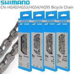 SHIMANO CN HG40 HG53 HG54 HG95 6/7/8/9/10 Speed MTB Bike Chain HG 116L with Quick Link for Mountain Bike Original Bicycle Parts